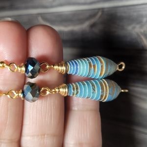 Handmade Paper Bead Earrings